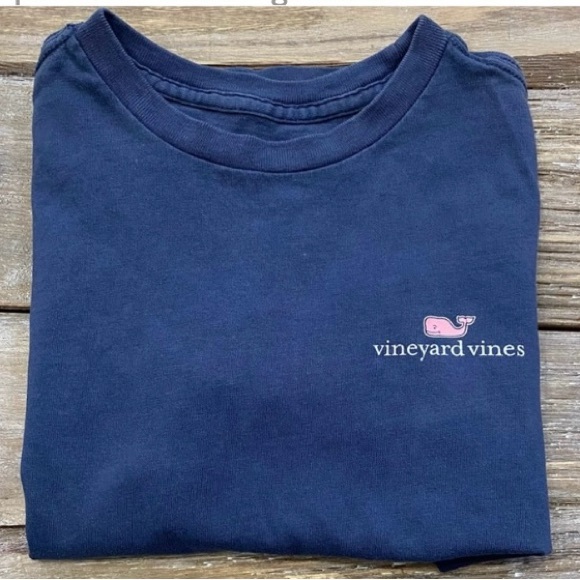 Vineyard Vines Other - Vineyard Vines Kid’s Size 5 100% Cotton Navy Short Sleeve Graphic Tee